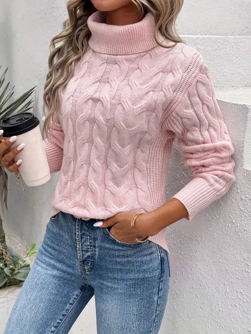 Camille™ | Cable Knit Turtleneck