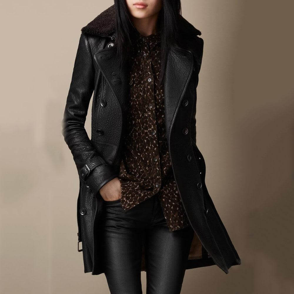 Mila™ | Leather Trench