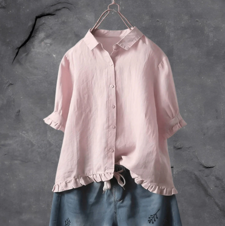The Nora™ | Flounce Short-Sleeve Top