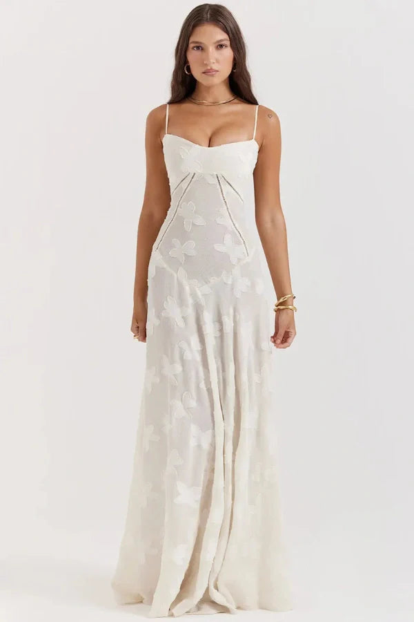 The Enlira™ | Dreamy Lace Halter Dress for Women – Spring Summer Holiday Fairy Look