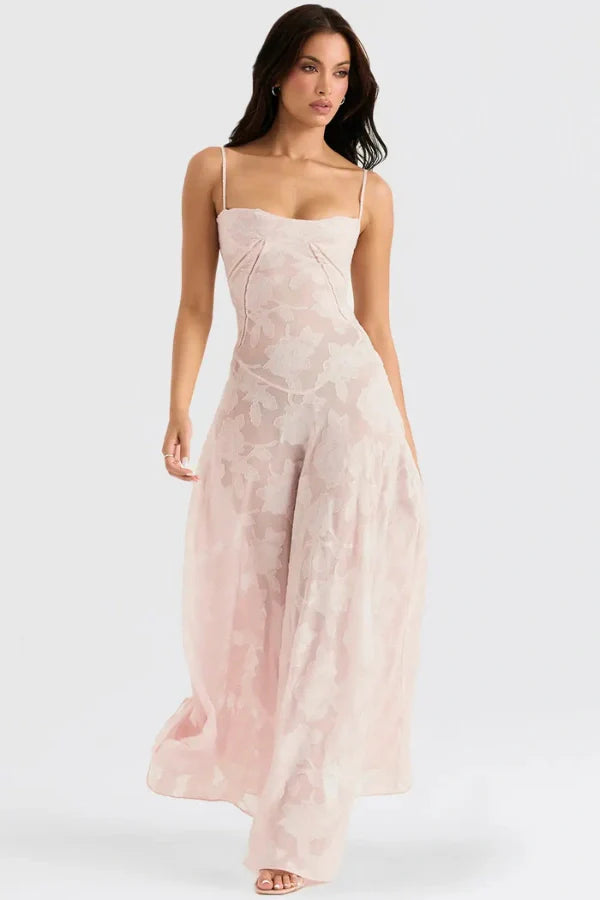 The Enlira™ | Dreamy Lace Halter Dress for Women – Spring Summer Holiday Fairy Look