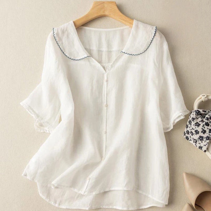 The Edenton™ | Breezy Button Blouse
