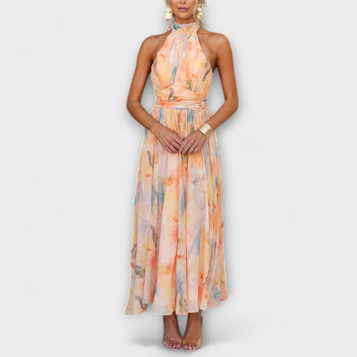The Winslow™ | Painted Halter Maxi