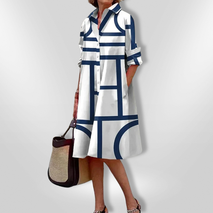 Clara Belle™ | Midi Shirt Dress