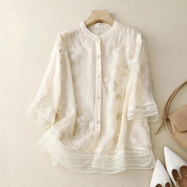 The Elowen™ | Embroidered Blouse