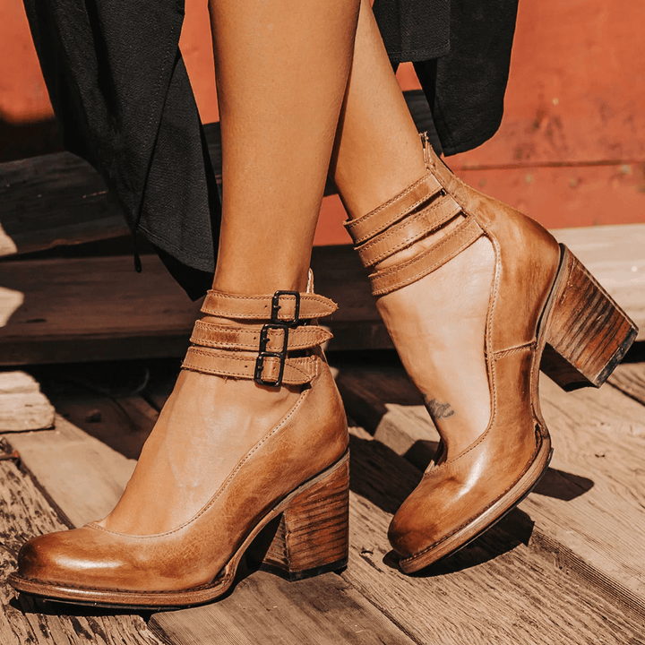 UV Valmira™ | Bold Triple-Strap Heels