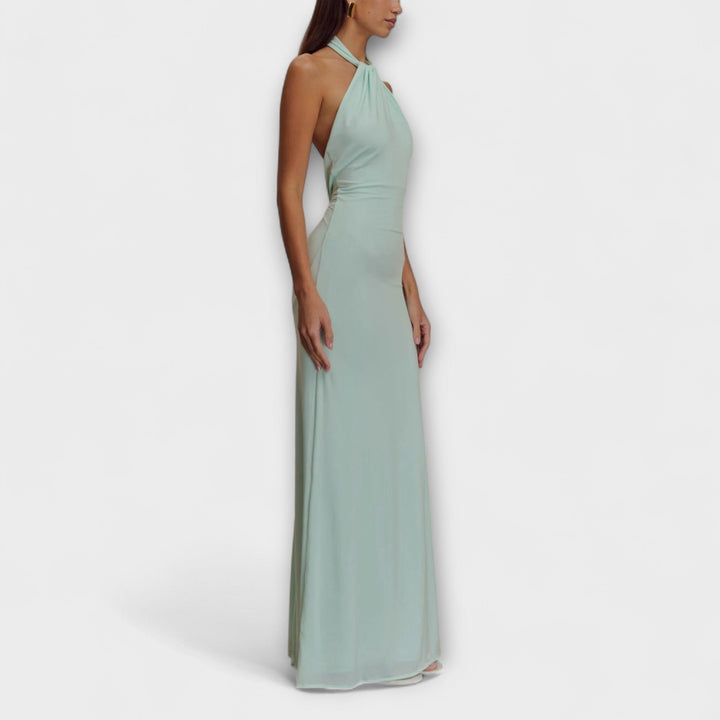 The Rowena™ | Slinky Halter Gown