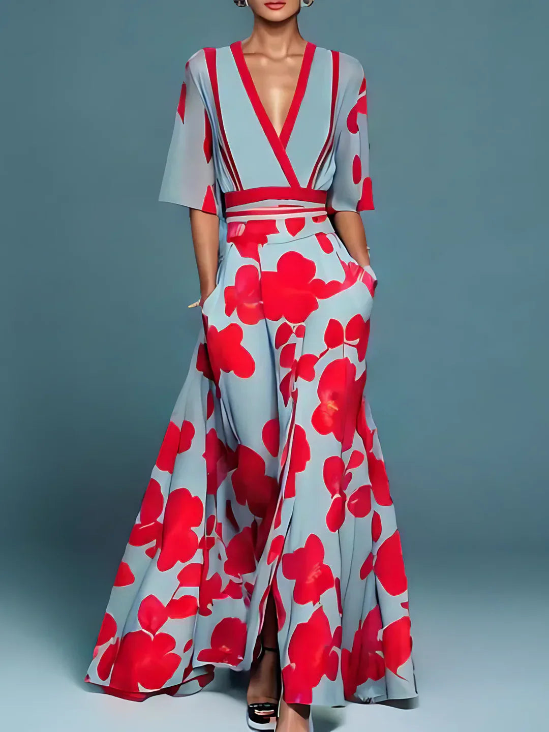 The Elara™ | The Floral Grace Dress