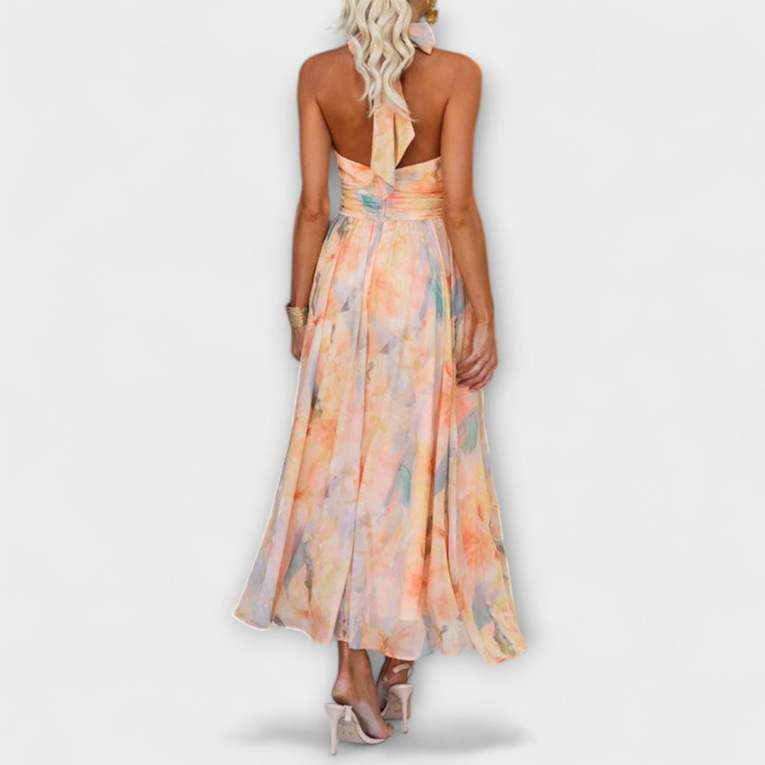 The Winslow™ | Painted Halter Maxi