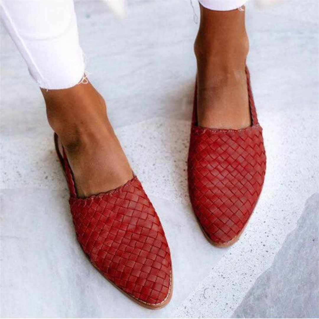 UV Evella™ – Stylish Woven Slingback Flats