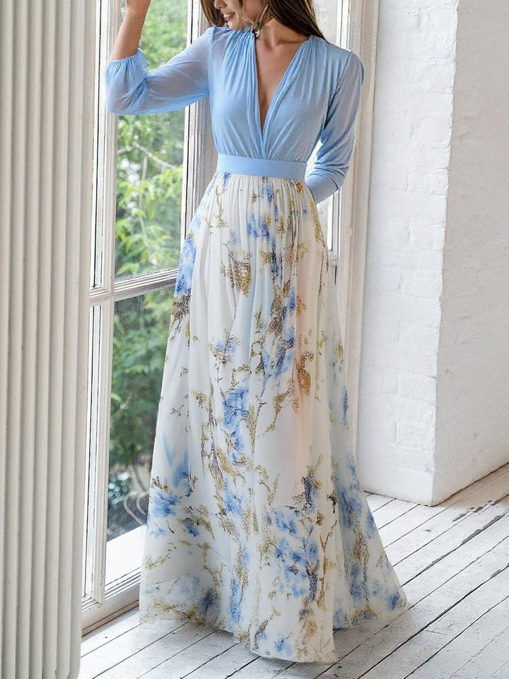 The Lysandra™ | Meadow Charm Long Dress