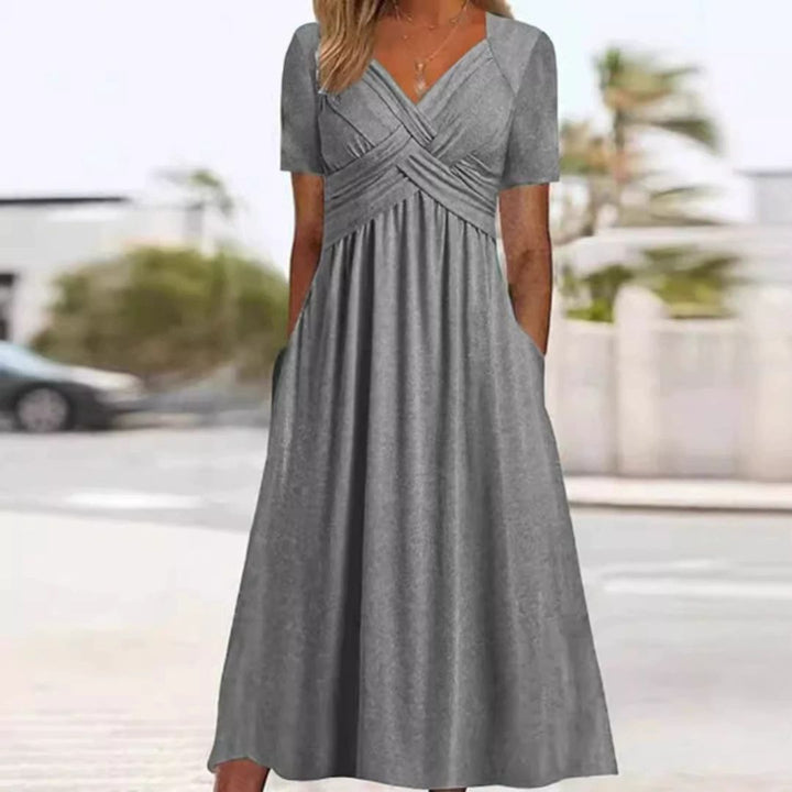 The Paulina™ | V-Neck Crossover Travel Top
