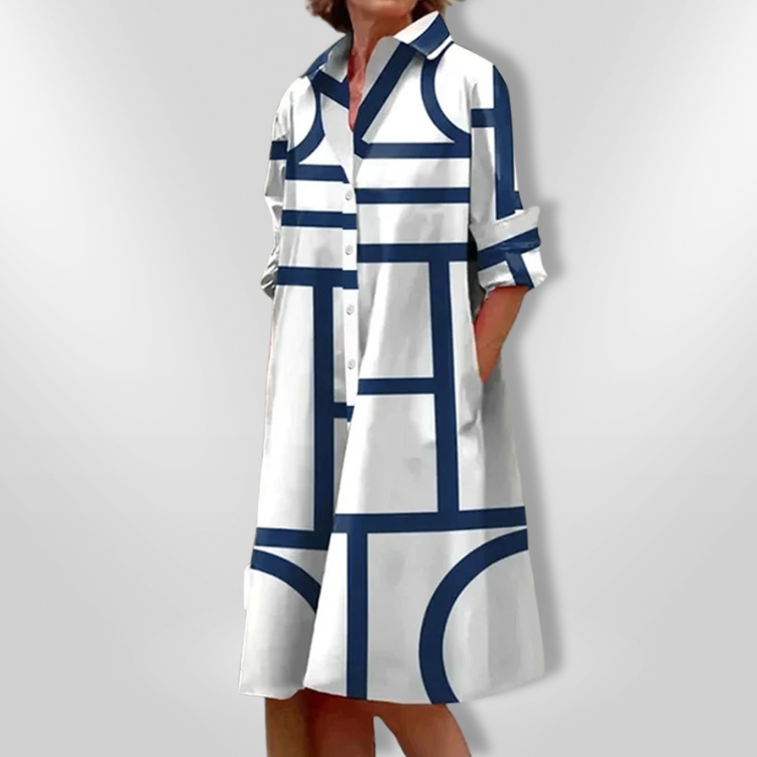 Clara Belle™ | Midi Shirt Dress