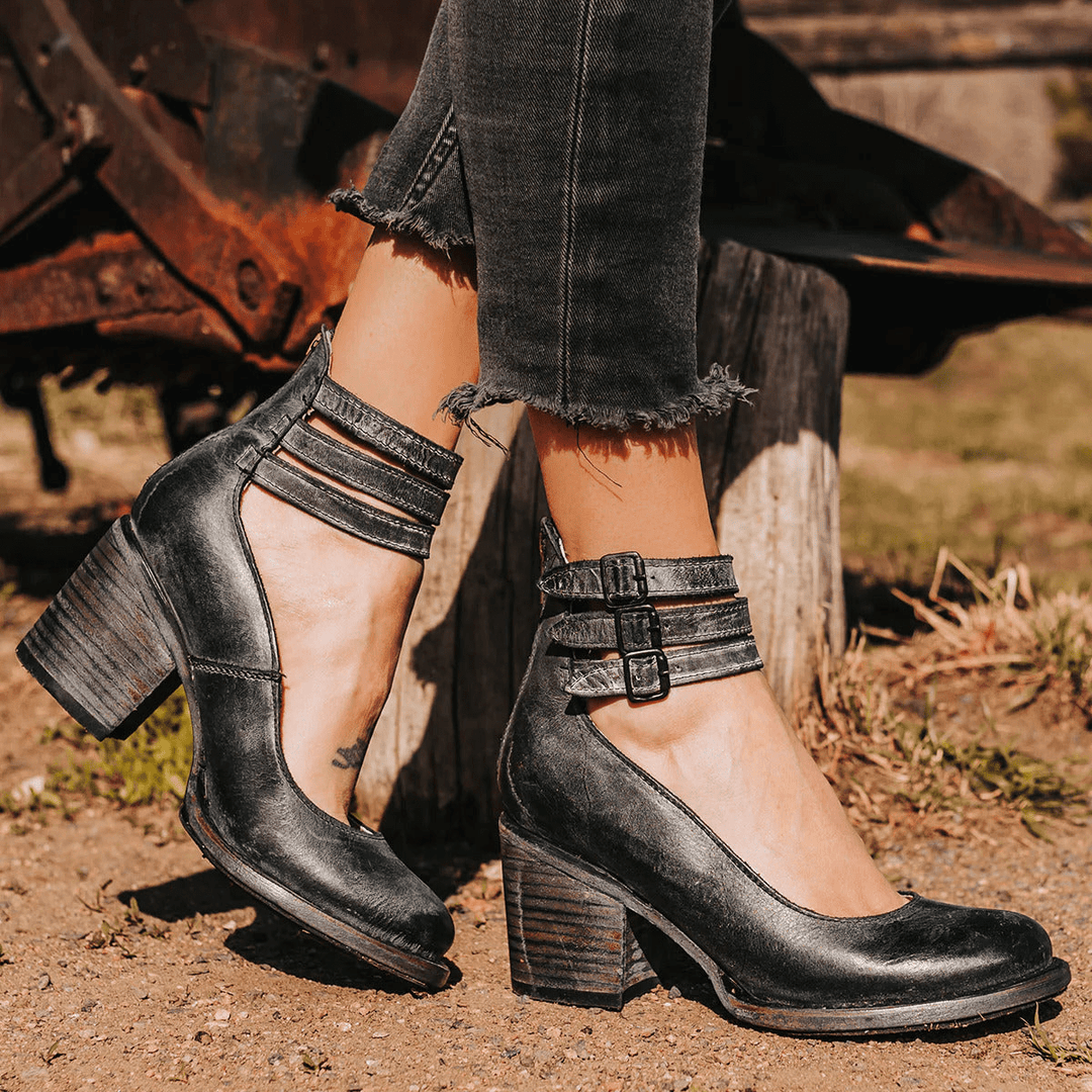 UV Valmira™ | Bold Triple-Strap Heels