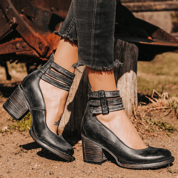 UV Valmira™ | Bold Triple-Strap Heels
