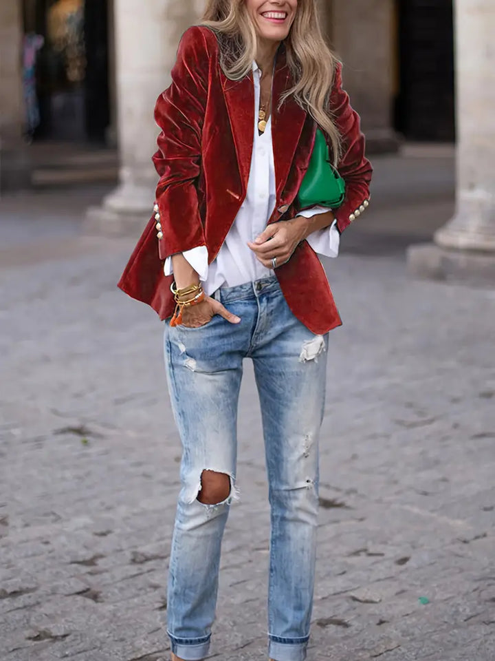 The Evelina™ | Evening Velvet Blazer