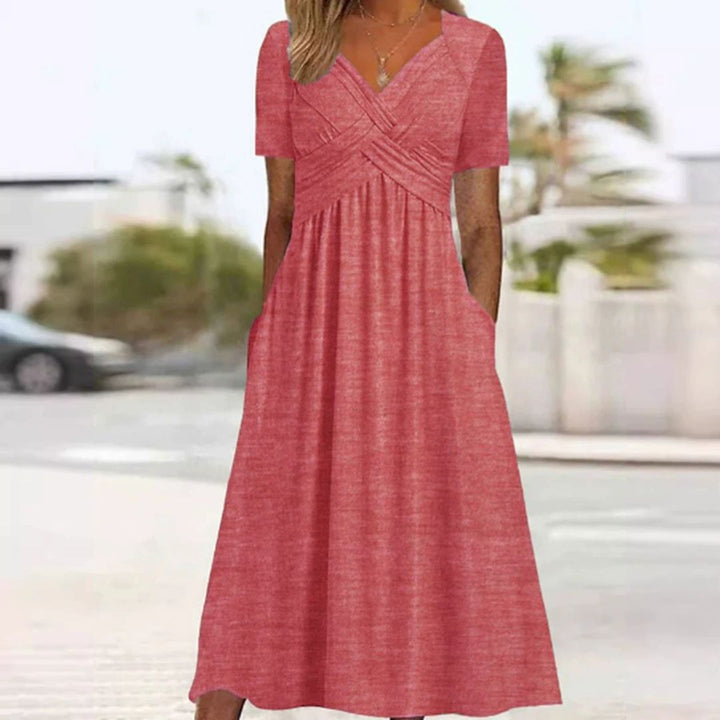 The Paulina™ | V-Neck Crossover Travel Top
