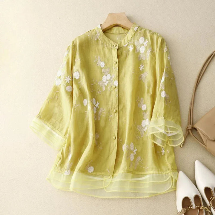 The Elowen™ | Embroidered Blouse