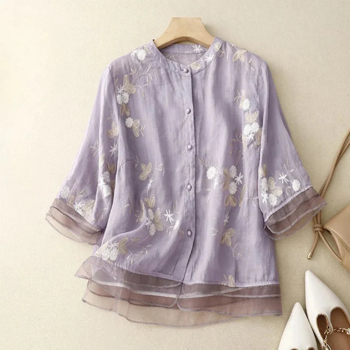 The Elowen™ | Embroidered Blouse