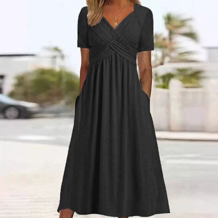 The Paulina™ | V-Neck Crossover Travel Top