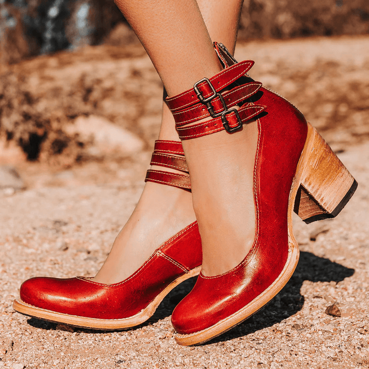 UV Valmira™ | Bold Triple-Strap Heels