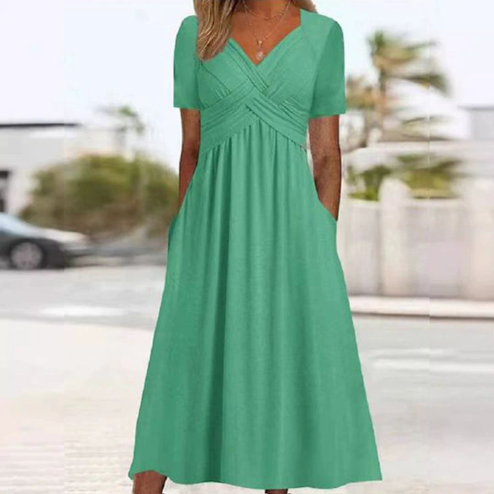 The Paulina™ | V-Neck Crossover Travel Top