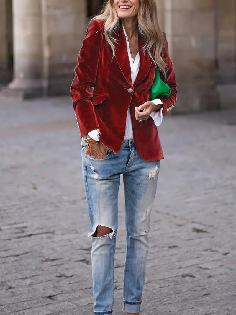The Evelina™ | Evening Velvet Blazer