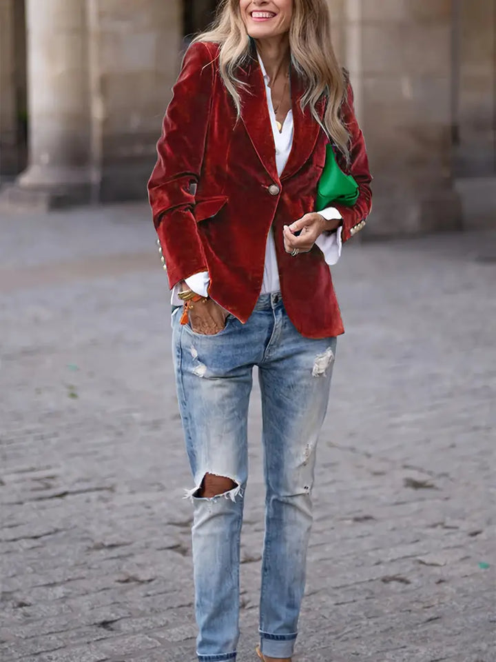 The Evelina™ | Evening Velvet Blazer