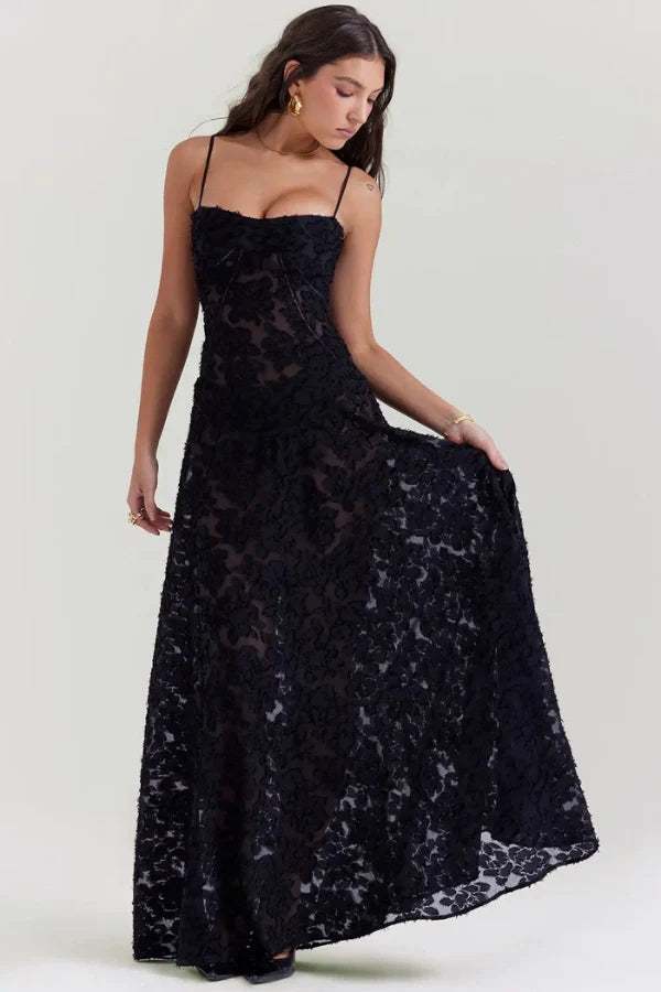 The Enlira™ | Dreamy Lace Halter Dress for Women – Spring Summer Holiday Fairy Look