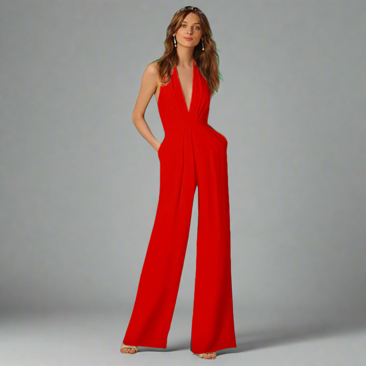 The Virelline™ | Elegant Backless Jumpsuit