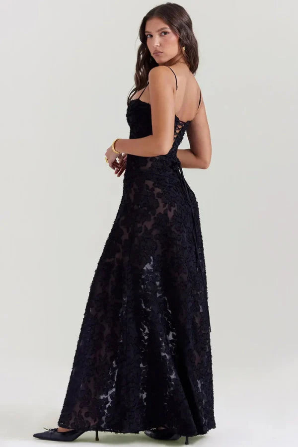 The Enlira™ | Dreamy Lace Halter Dress for Women – Spring Summer Holiday Fairy Look