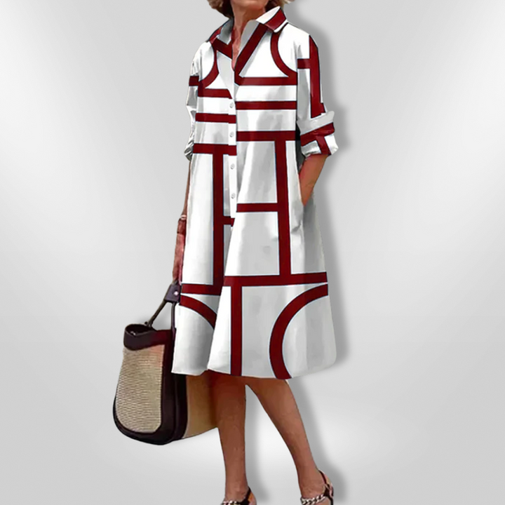 Clara Belle™ | Midi Shirt Dress
