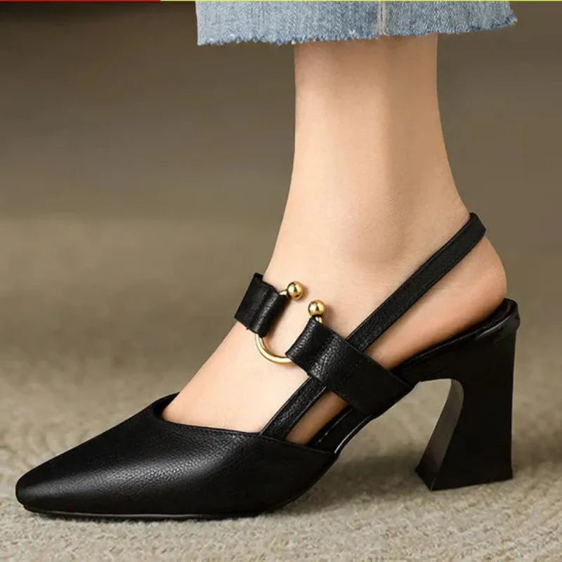 The Elvessa™ | Buckle Strap Heel