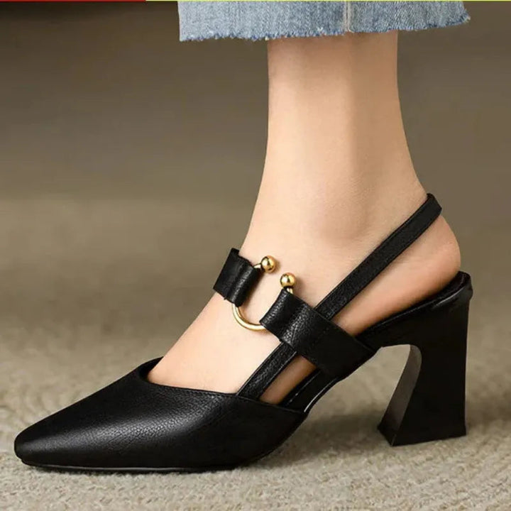 The Elvessa™ | Buckle Strap Heel