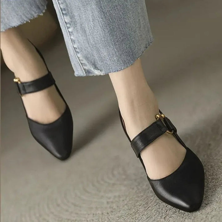 The Elvessa™ | Buckle Strap Heel