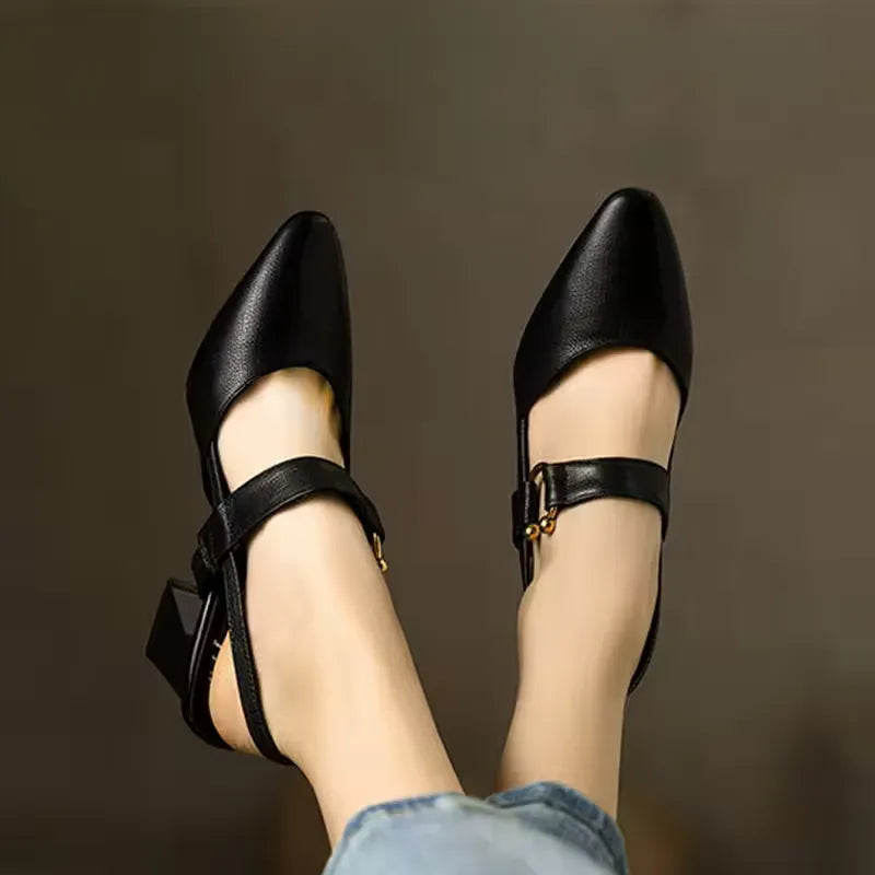 The Elvessa™ | Buckle Strap Heel