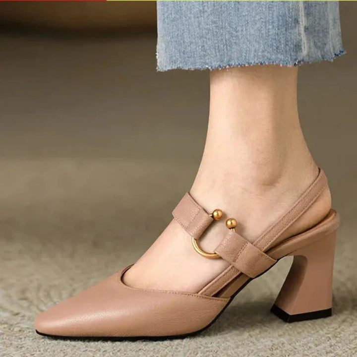 The Elvessa™ | Buckle Strap Heel