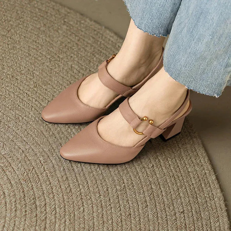 The Elvessa™ | Buckle Strap Heel