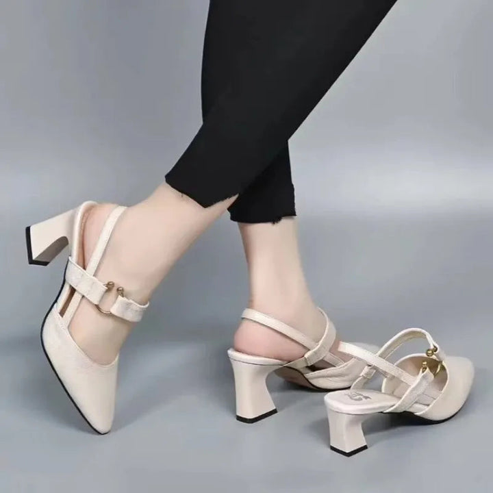 The Elvessa™ | Buckle Strap Heel