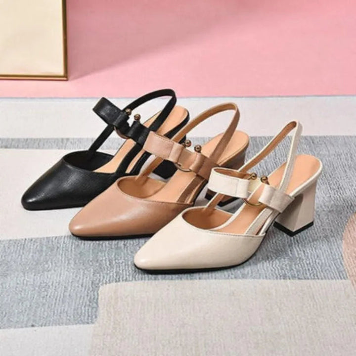 The Elvessa™ | Buckle Strap Heel