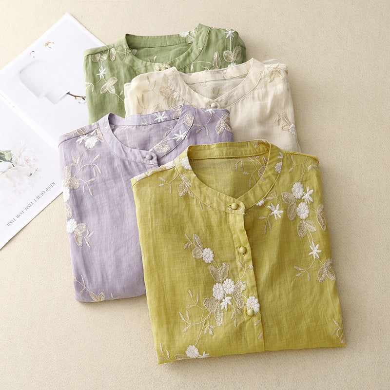 The Elowen™ | Embroidered Blouse