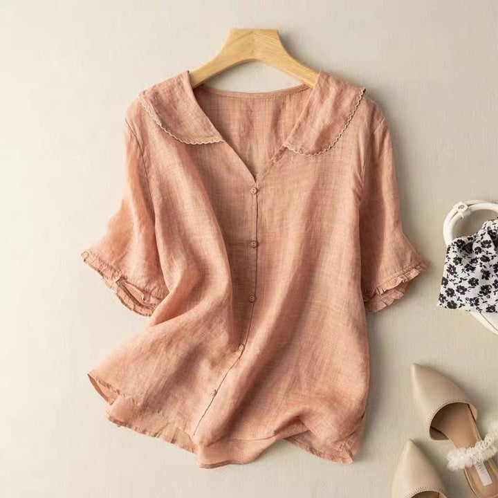 The Edenton™ | Breezy Button Blouse