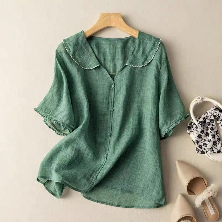 The Edenton™ | Breezy Button Blouse