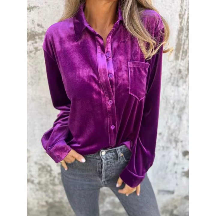 Lucille™ | Velvet Elegance Shirt