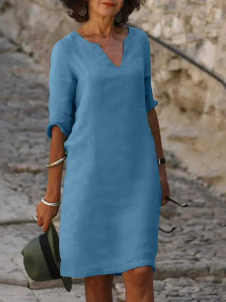 The Sylvie™ | Flowing V-Neck Dress