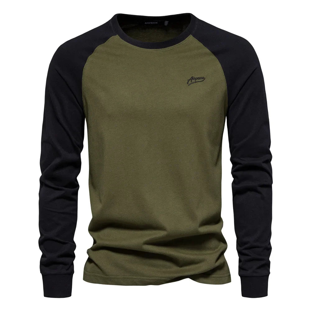 The Calder™ | Patchwork Long Sleeve Tee