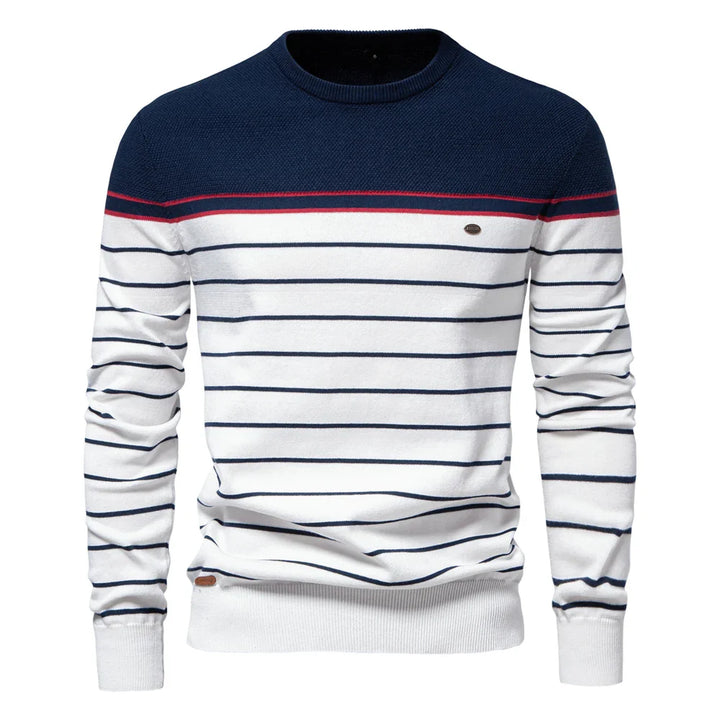 The Levrick™ | Men's Striped Knit Sweater
