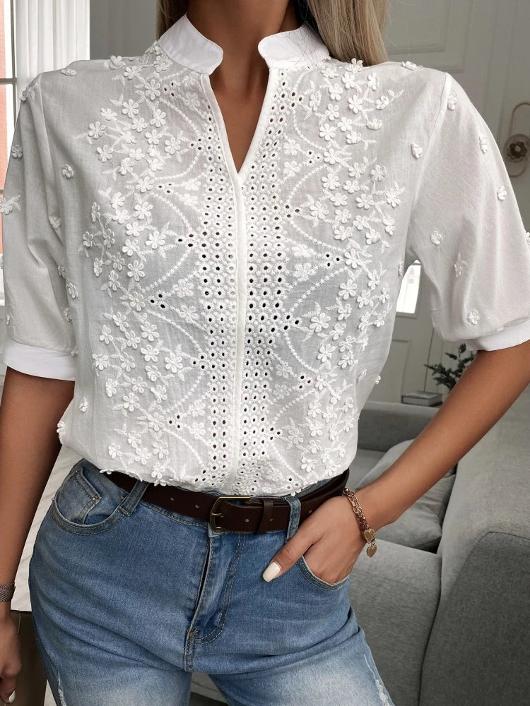 The Waverly™ | Delicate Embroidered Blouse