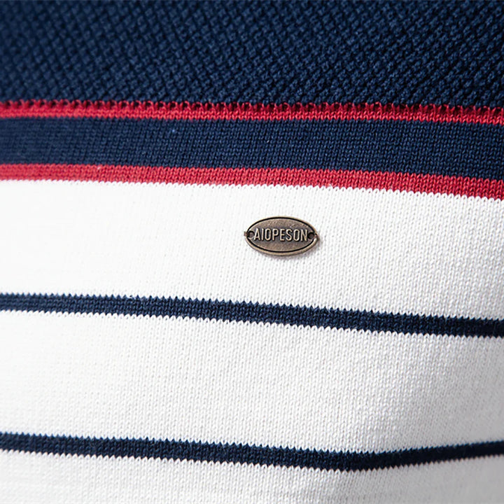 The Levrick™ | Men's Striped Knit Sweater