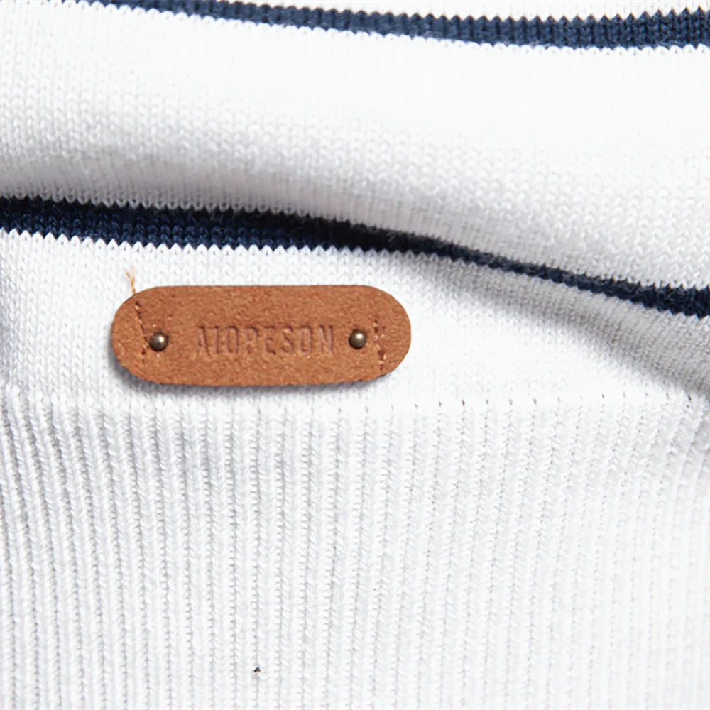 The Levrick™ | Men's Striped Knit Sweater